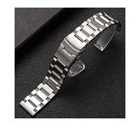 ZZDH uhrenarmband edelstahl 18mm 19mm 20mm 21mm 22mm 23mm 24mm 25mm Edelstahl Armband Massive Metall Männer Frauen Strap Armband Uhr Band Zubehör (Band Color : Silver, Band Width : 18mm)