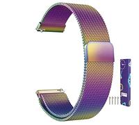 ZZDH Uhrenarmband Edelstahl Mesh Uhrenarmband Metall Magnetverschluss Armband Smartwatch Ersatzband Schnellverschluss Watch Strap Band Für Damen Herren 14mm 16mm 18mm 20mm 22mm 24mm 23mm für Männer Fr