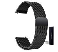 ZZDH Uhrenarmband Edelstahl Mesh Uhrenarmband Metall Magnetverschluss Armband Smartwatch Ersatzband Schnellverschluss Watch Strap Band Für Damen Herren 14mm 16mm 18mm 20mm 22mm 24mm 23mm für Männer Fr
