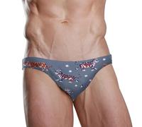 ZZXXB Tiger and Stars Herren-Badehose, schnell trocknend, Badeanzug, Bademode mit Kordelzug, S-3XL, blau, S
