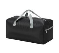 ZZY Faltbare Reisetasche Klein 35L, 22 Zoll Leicht & Wasserabweisend Tragetasche für Reisen, Camping, Aufbewahrung-Schwarz